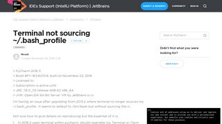 
                            7. Terminal not sourcing ~/.bash_profile – IDEs Support (IntelliJ Platform ...