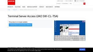 
                            11. Terminal Server Access (JAO SW-CL-TSA) - Barco