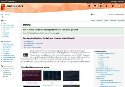 
                            13. Terminal › Wiki › ubuntuusers.de