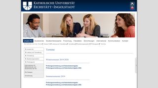 
                            9. Termine - Katholische Universität Eichstätt-Ingolstadt
