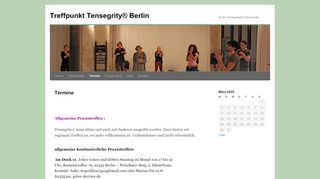 
                            10. Termine | Treffpunkt Tensegrity® Berlin