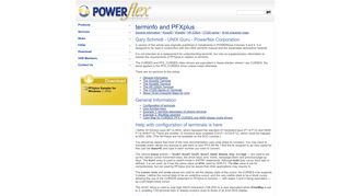 
                            10. terminfo and PFXplus | Powerflex