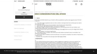 
                            7. TERMINI E CONDIZIONI D'USO DEL MYOOX