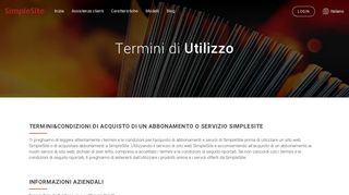 
                            6. Termini&Condizioni | SimpleSite - SimpleSite.com