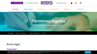 
                            5. Términos | IEBS Business School