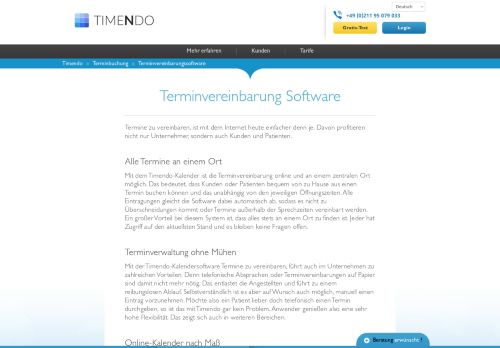 
                            9. Terminvereinbarung Software | Timendo