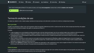 
                            13. Termos e condições de uso - Olheiro FC