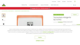 
                            4. Termostato inteligente Netatmo Ref. 17358033 - Leroy Merlin