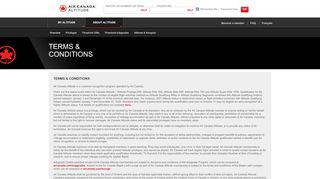 
                            9. Terms and Conditions - Air Canada Altitude