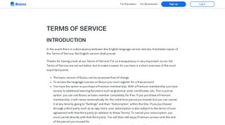 
                            8. Terms and Conditions - busuu