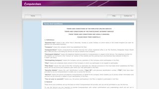 
                            12. Terms and Conditions - Computershare - Employee Plan Members -