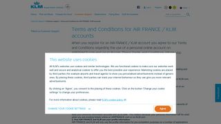 
                            7. Terms and Conditions for AIR FRANCE / KLM accounts - KLM.com