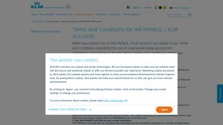 
                            8. Terms and Conditions for AIR FRANCE / KLM accounts - ...
