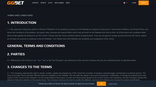 
                            4. Terms and Conditions - GG.BET