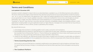 
                            7. Terms and Conditions - Goodnest