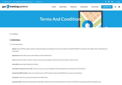 
                            10. Terms And Conditions - GPS Tracking Systems