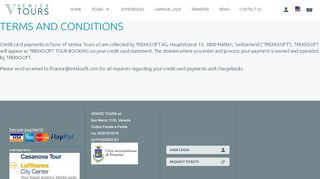 
                            10. Terms and conditions - https://venicecitytours2.trekksoft.com/en