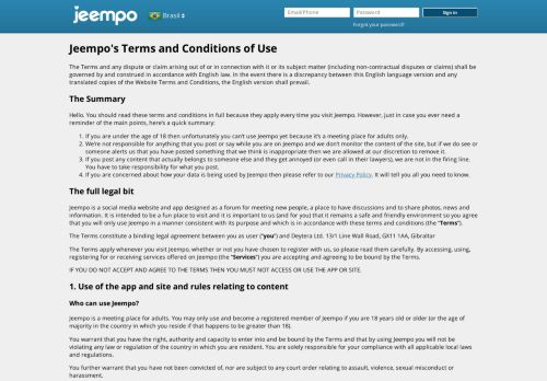 
                            3. Terms and Conditions of Use - Jeempo - Jeempo.com