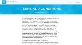 
                            4. Terms And Conditions - Peak Brain Training