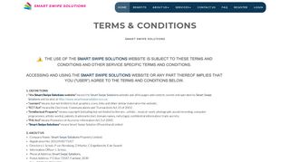 
                            9. Terms and Conditions - Smart Swipe Solutions