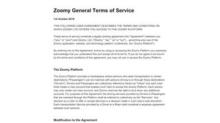 
                            5. Terms and Conditions - Zoomy