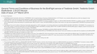 
                            3. Terms & Conditions - BirdFlight