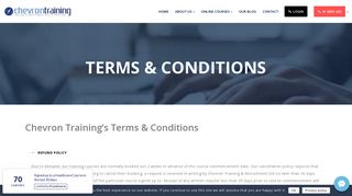 
                            3. Terms & Conditions | Chevron Training