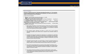 
                            8. Terms & conditions - Emirates NBD Securities