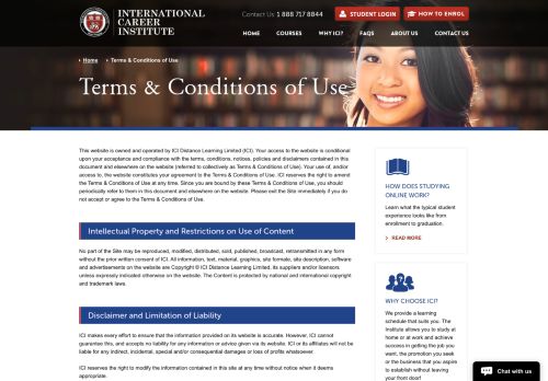 
                            11. Terms & Conditions - International Career Institute