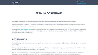 
                            4. Terms & Conditions - Jollor