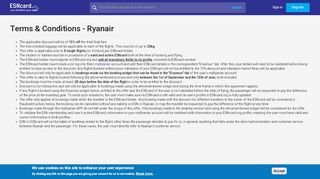 
                            13. Terms & Conditions - Ryanair | ESNcard