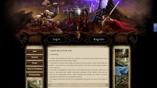 
                            3. Terms & Conditions - The Pride of Taern - Browser MMORPG game