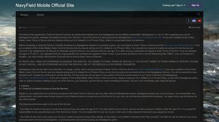 
                            7. Terms of Service - NavyField Mobile Official Site