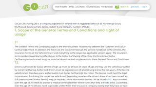 
                            3. Terms of Use | GoCar | Drive Different