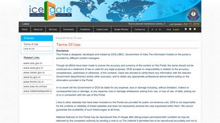 
                            8. Terms of Use - IceGate : e-Commerce Portal of Central Board of ...