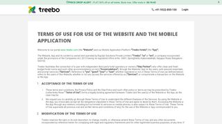 
                            4. Terms of Use - Treebo