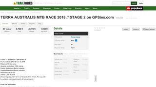 
                            6. TERRA AUSTRALIS MTB RACE 2018 // STAGE 2 on GPSies.com ...