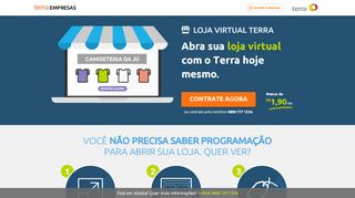 
                            13. Terra - Loja Virtual - seu site de vendas: domínio e hospedagem grátis