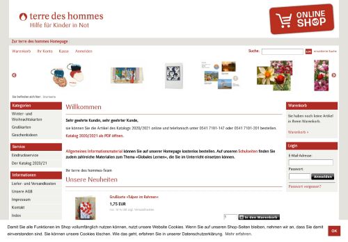 
                            10. terre des hommes e.V. Online Shop - tdh.info