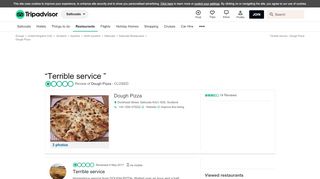 
                            7. Terrible service - Review of Dough Pizza, Saltcoats, Scotland ...