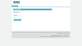 
                            7. Tervetuloa | Svea Services Online