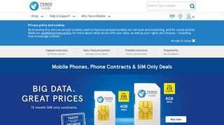 
                            10. Tesco Mobile: Mobile Phones, Phone Contracts & SIM Only Deals