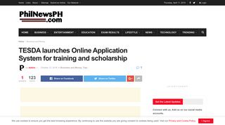 
                            9. TESDA launches Online Application System for training and scholarship