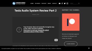 
                            5. Tesla Audio System Review Part 2 — Undecided with Matt Ferrell