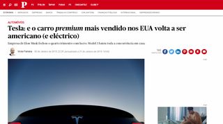 
                            4. Tesla: e o carro “premium” mais vendido nos EUA volta a ser americano