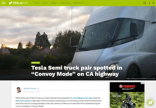 
                            13. Tesla Semi truck pair spotted in “Convoy Mode” on CA highway