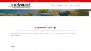 
                            6. Tesla Starter-Tipps - e-driver.net