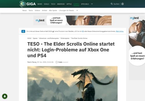 
                            9. TESO – The Elder Scrolls Online startet nicht: Login-Probleme auf ...