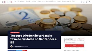 
                            13. Tesouro Direto não terá mais taxa de custódia no Santander e BB ...