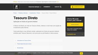 
                            3. Tesouro Direto - Títulos Públicos - Private | Banco do Brasil